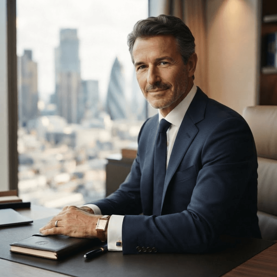 Conseiller en gestion de patrimoine dans son cabinet