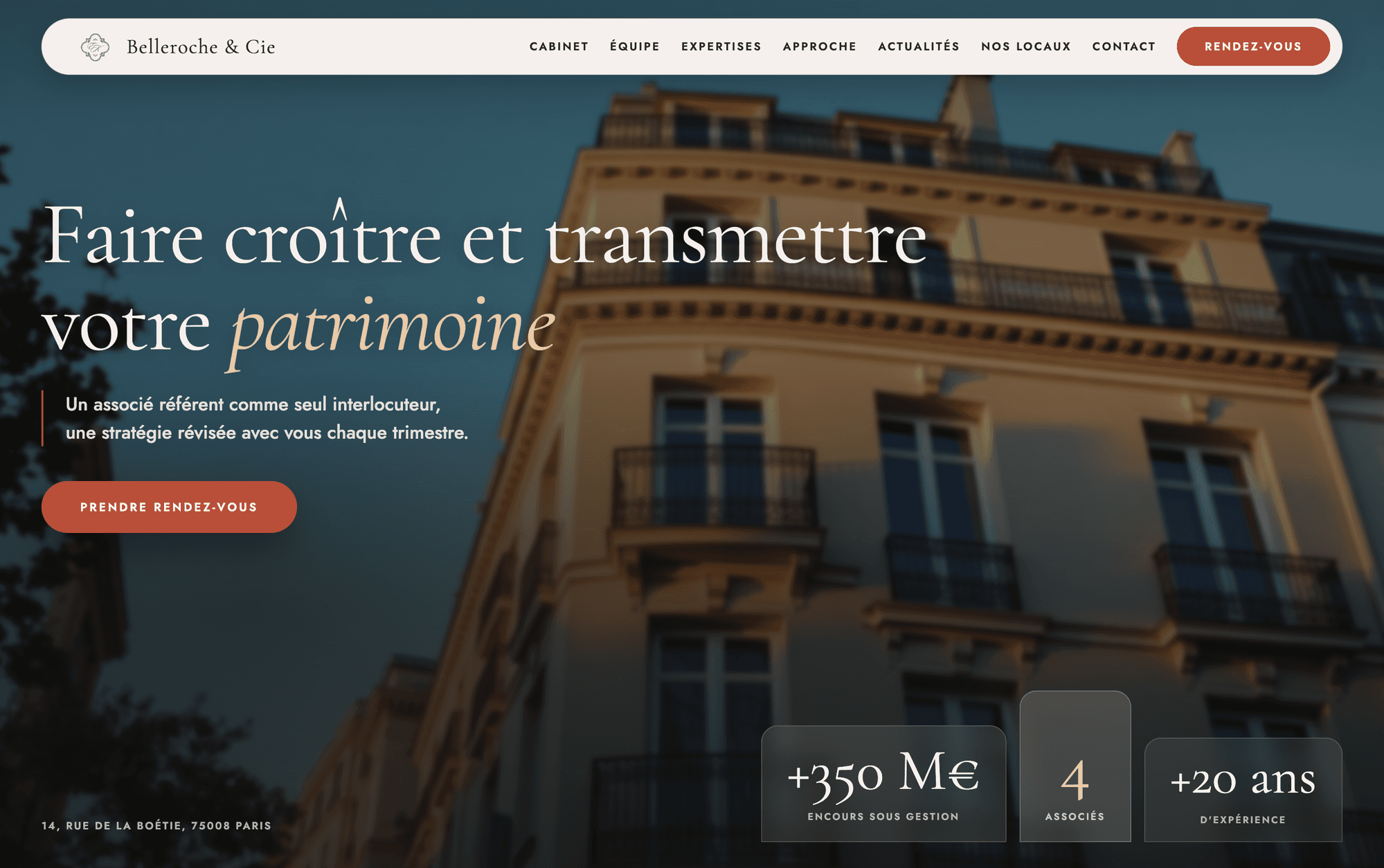 Site de démonstration Belleroche & Cie