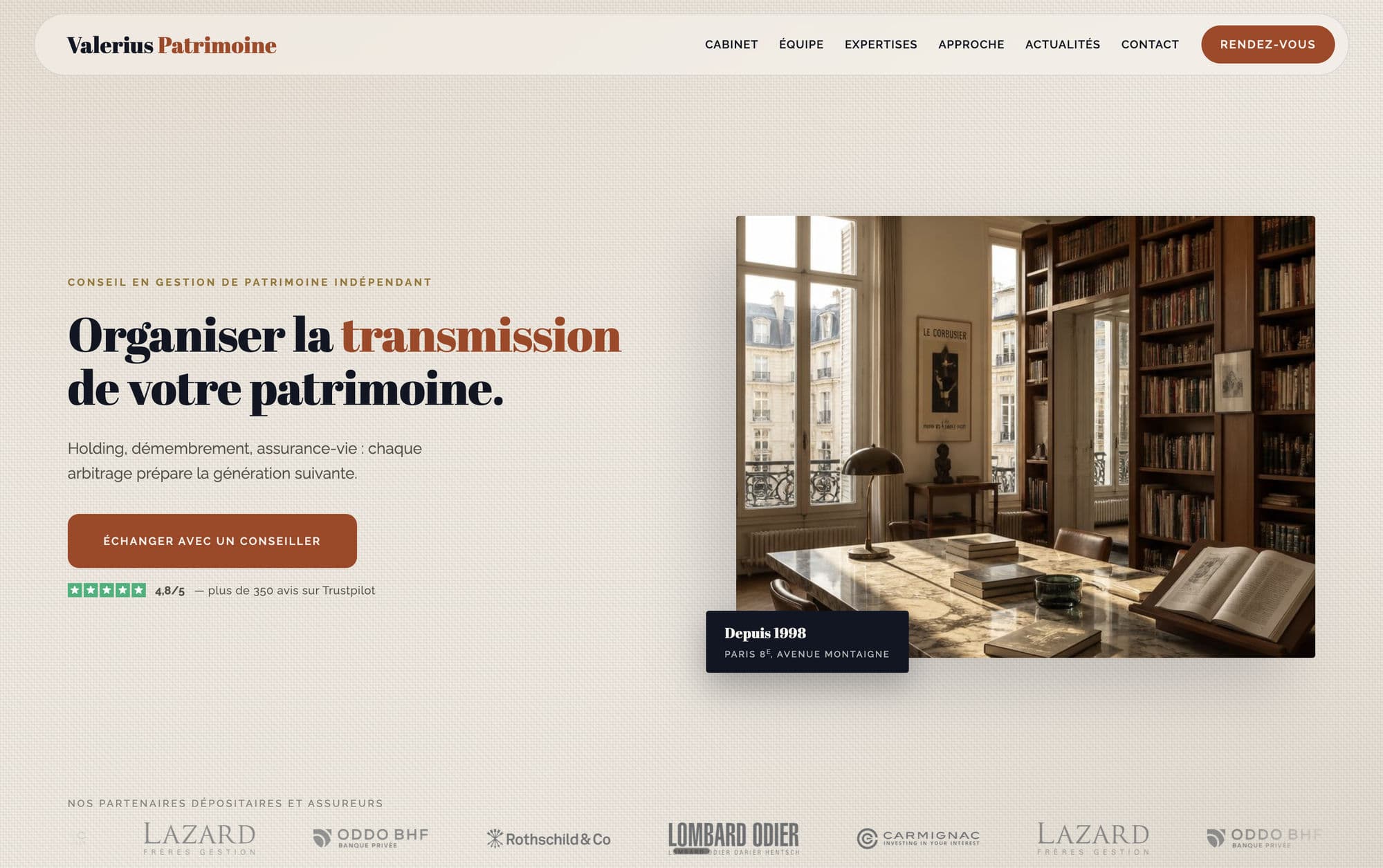 Site de démonstration Valerius Patrimoine